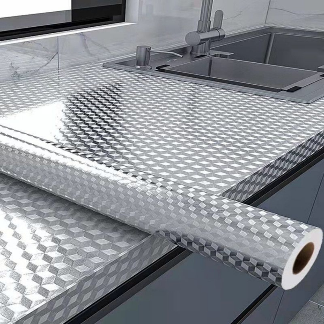 Commercial Kitchen Warmer - ملصق من رقائق الألومنيوم للمطبخ، مقاوم