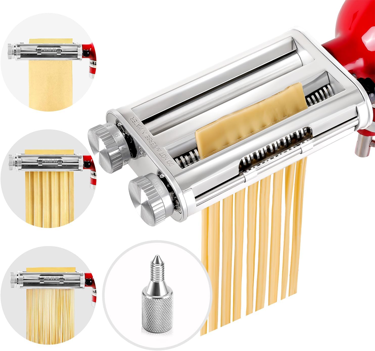 Commercial Kitchen Aid Mixer - ملحق تقطيع المعكرونة 3 في 1