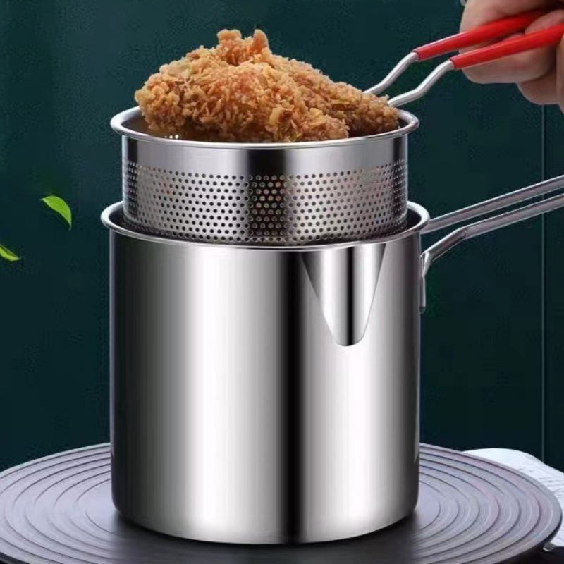 Commercial Kitchen Cooking - مقلاة عميقة من الفولاذ المقاوم للصدأ