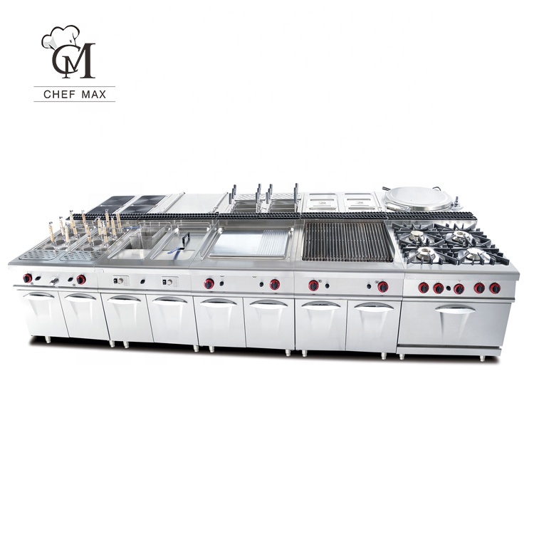 Commercial Kitchen Youtube - CHEFMAX Hotel معدات المطبخ الغازية الإيطالية