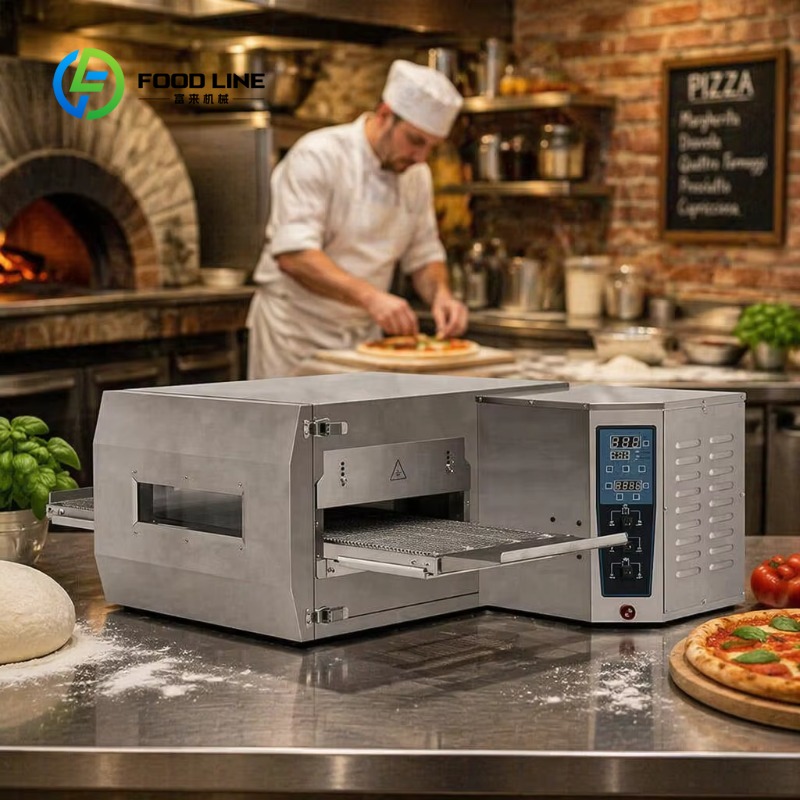 فرن بيتزا تجاري مخصص يعمل بالو - مراجعة Pizza Conveyor Oven وسعره