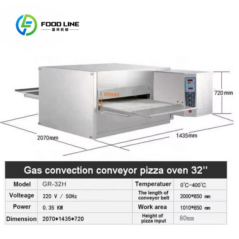 فرن بيتزا تجاري مخصص يعمل بالو - مراجعة Pizza Conveyor Oven وسعره