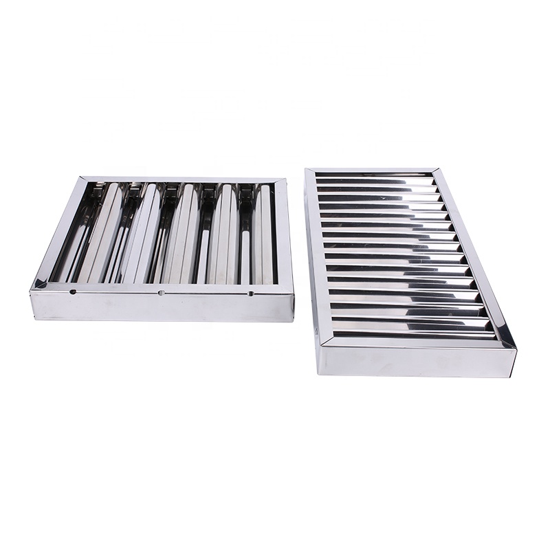 فلتر الشحوم 201SS 304SS 430SS  - مراجعة Commercial Kitchen Canopy وسعره