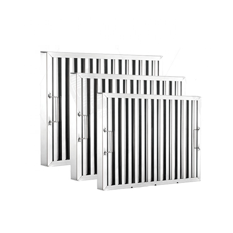 فلتر الشحوم 201SS 304SS 430SS  - مراجعة Commercial Kitchen Canopy وسعره