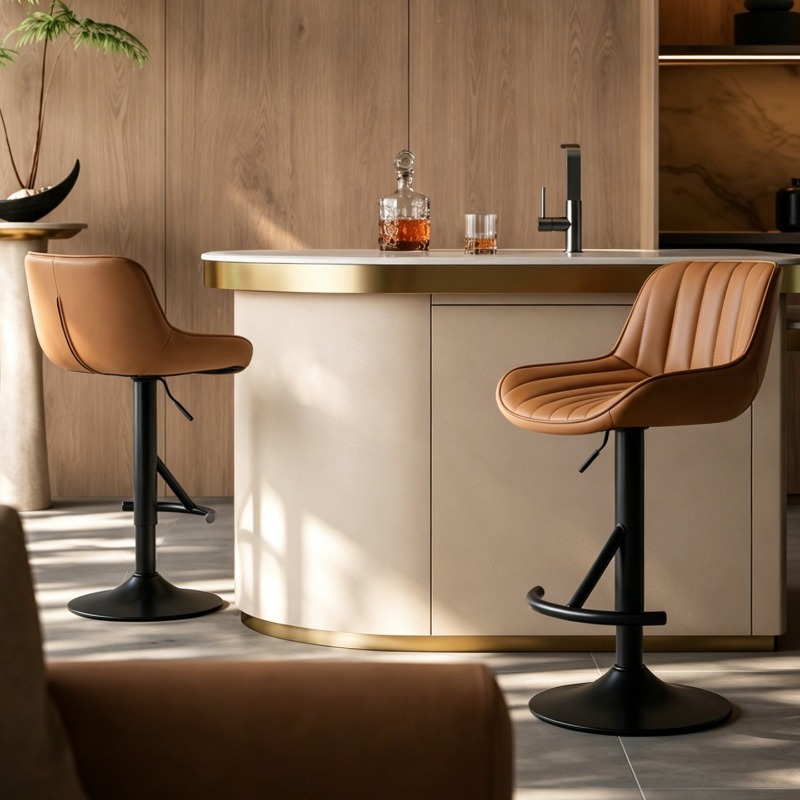 كرسي بار خشبي أنيق وعصري بتصمي - مراجعة Commercial Kitchen Interior Design وسعره