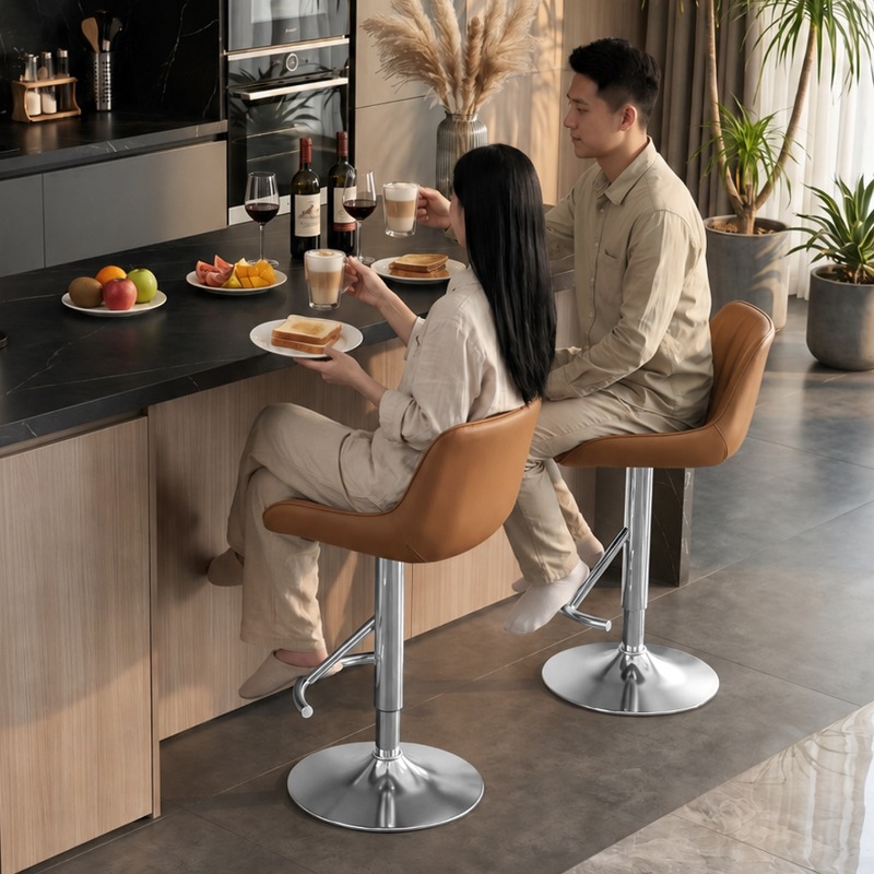 كرسي بار خشبي أنيق وعصري بتصمي - مراجعة Commercial Kitchen Interior Design وسعره