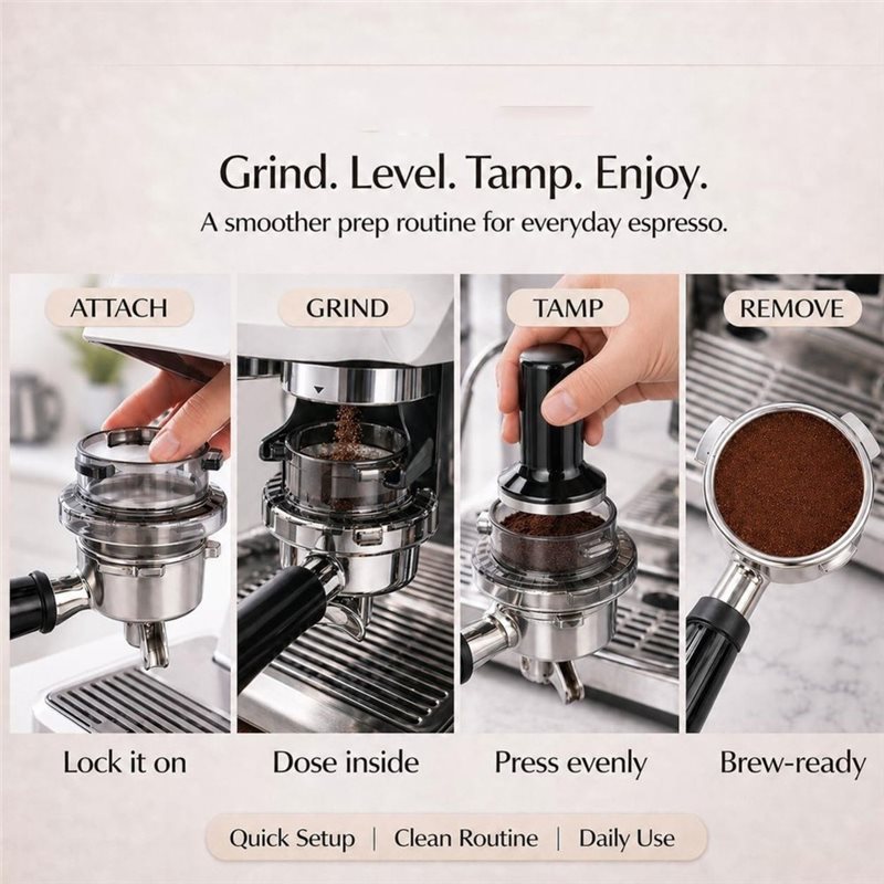 قمع الجرعات B15C بقطر 54 مم مع - مراجعة Breville Espresso Barista Touch وسعره