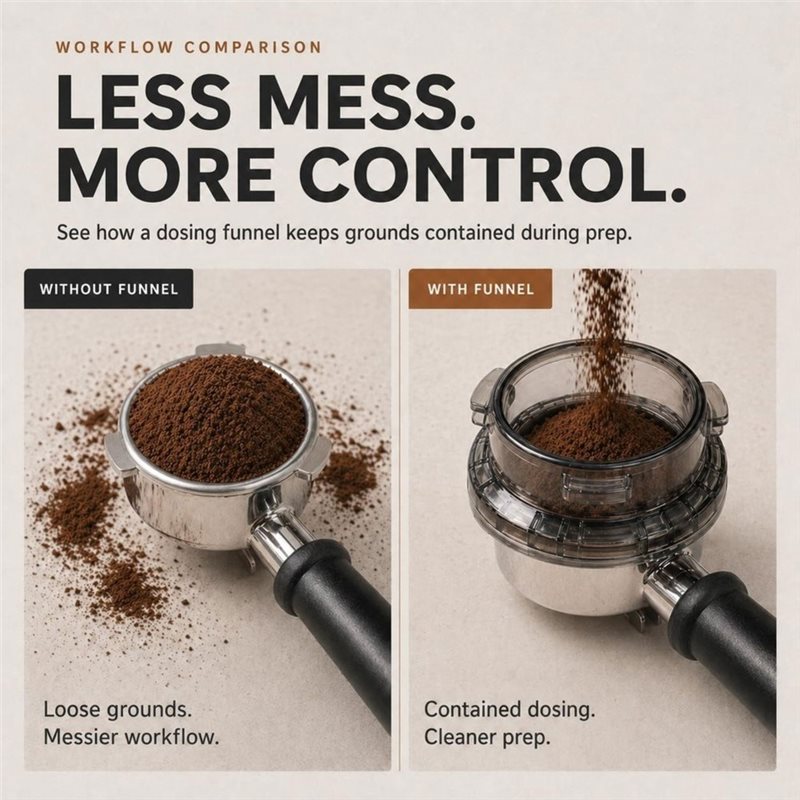 قمع الجرعات B15C بقطر 54 مم مع - مراجعة Breville Espresso Barista Touch وسعره