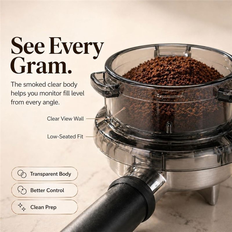 قمع الجرعات B15C بقطر 54 مم مع - مراجعة Breville Espresso Barista Touch وسعره